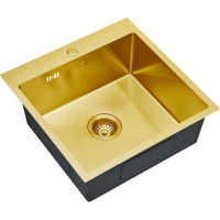 Кухонная мойка Zorg SKS 5151 BRONZE 51x51 см, бронза