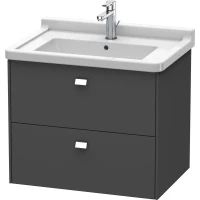 Тумба графит матовый 67 см Duravit Brioso BR414101049