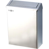 Контейнер для мусора Nofer 14078.B 23л, настенный, хром