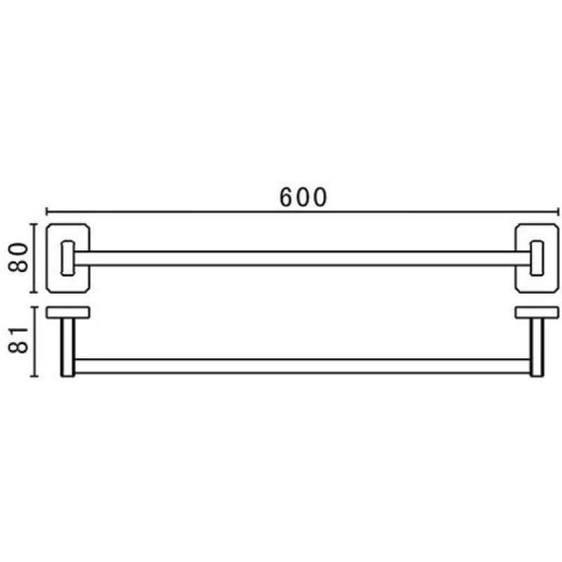 Полотенцедержатель 60 см Art&Max Gotico AM-E-4824AQ