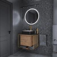 Комплект мебели дуб веллингтон/золотой 70 см Grossman Винтаж 107008 + GR4042BW + 97070