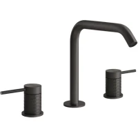 Смеситель для раковины Gessi Gessi316 54212#707 без донного клапана, черный хром матовый