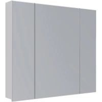 Зеркальный шкаф 90x79 см белый глянец Lemark Universal LM90ZS-U