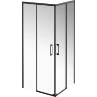 Душевой уголок 90x90 см Kerama Marazzi Vetro VE.90.SSD.BLK.M прозрачное