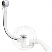 Слив-перелив для ванны Filarete FL80CR полуавтомат, хром