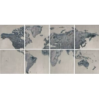 Панно Kerama Marazzi Вокруг Света (8 ч. 20х20) 80x40 OS/A249/8x/5285 