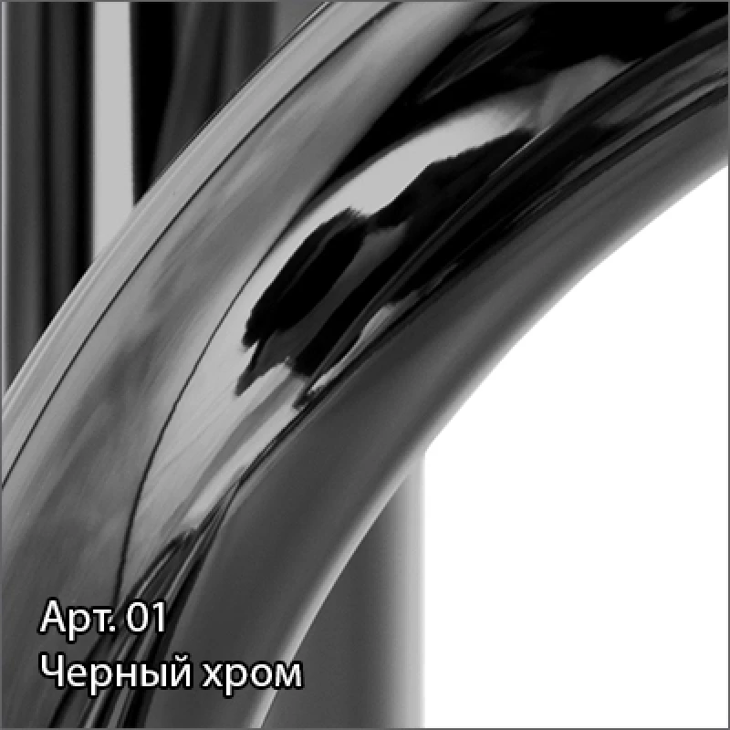Полотенцесушитель водяной 600x500 черный хром Сунержа Ажур 01-0255-6050