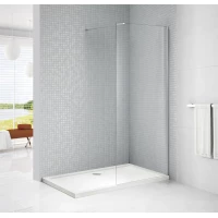 Неподвижная перегородка 105 см Cezares LIBERTA-L-1-105-C-Cr прозрачное