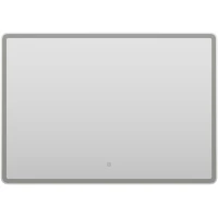 Зеркало Misty Капелла КАП-02-100_70-14 100x70 см, с LED-подсветкой, сенсорным выключателем, белый матовый