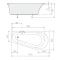 Акриловая ванна 160x80 см R Alpen Projekta 21111 - 3