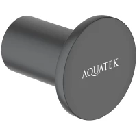 Крючок Aquatek Лира AQ4401MB для ванны, черный матовый