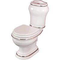 Унитаз-компакт Migliore Milady 31738 хром/белый, фурнитура хром