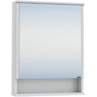 Зеркальный шкаф 60x90 см белый глянец R Санта Вегас 700178