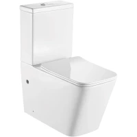 Унитаз-компакт Aquatek Либра AQ1263-00 безободковый, с сиденьем микролифт, белый