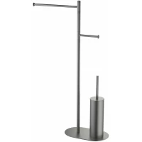 Комплект для туалета Timo Saona 13085/18 напольный, вороненая сталь