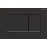 Кнопка смыва Geberit Sigma 30 115.883.14.1 для инсталляции, черный матовый/хром/черный матовый