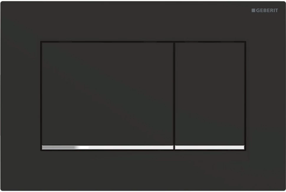 Смывная клавиша Geberit Sigma30 черный матовый/глянцевый хром/черный матовый 115.883.14.1 смывная клавиша vincea матовый глянцевый хром матовый vfp 005mb
