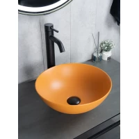 Раковина-чаша GID 9081orm 36x36 см, накладная, оранжевый матовый