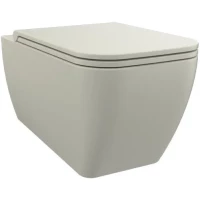 Унитаз подвесной SDR Quadra WCWHMWWCSQDV безободковый, торнадо, с сиденьем микролифт, белый матовый