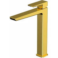 Смеситель для раковины Whitecross X X1412GL без донного клапана, золотой