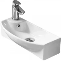 Раковина CeramaLux 7946R 45,5x22,5 см R, рукомойник, белый