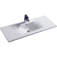 Раковина CeramaLux JY-807-100 105x46 см, накладная, белый