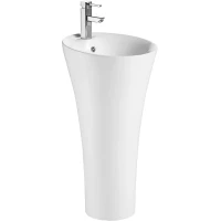 Раковина CeramaLux WK8100-1 45x45 см, напольная, белый