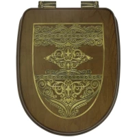 Сиденье для унитаза Migliore Gianeta 27912 с микролифтом, орех/бронза