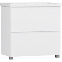 Тумба под раковину Belux Киото Н 100-02 4810924296207 96,5 см, напольная, белый глянец