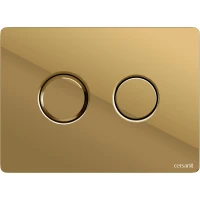 Кнопка смыва Cersanit Accento Circle A69083 для инсталляции, золотой