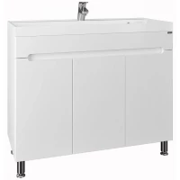 Тумба белый глянец 100 см Санта Лондон 224019