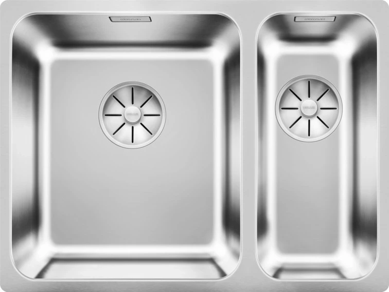 Кухонная мойка Blanco Solis 340/180-IF InFino полированная сталь 526131 кухонная мойка blanco etagon 8 infino алюметаллик 525189