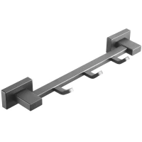 Планка с крючками Shevanik SG5631T для ванны, оружейная сталь