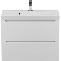Тумба под раковину Uperwood Tanos 291020243 70 см, подвесная, белый матовый