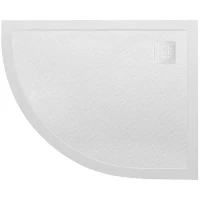 Душевой поддон BelBagno Uno TRAY-MR-UNO-RH-120/80-550-35-W-R-BO 120x80 см R, из литьевого мрамора, асимметричный, белый