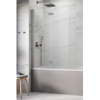 Шторка на ванну Radaway Nes Brushed Nickel PND I 130 Left 10010130-91-01L 130 см L, профиль никель матовый, стекло прозрачное