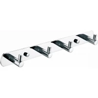 Планка с крючками Azario Nessy AZ-1514 для ванны, хром