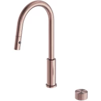 Смеситель для кухни Feramolli Sole S519BB CoolStart, с выдвижным изливом, медь матовая