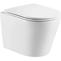 Унитаз подвесной WeltWasser Salzbach 041 GL-WT безободковый, торнадо, с сиденьем микролифт, белый