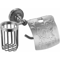 Держатель туалетной бумаги и освежителя воздуха Zorg Antic AZR 20 SL серебро