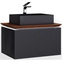 Тумба антрацит 80 см Jorno Strong Str.01.80/P/A