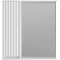 Зеркальный шкаф Brevita Balaton BAL-04075-01-Л 73x80 см L, с подсветкой, выключателем, белый матовый - 1
