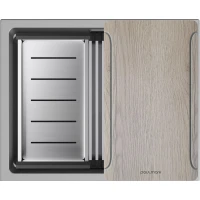 Кухонная мойка Paulmark Lumi-Multi Sink LU-MULTI 55-GRM 55x45 см, серый металлик