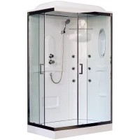 Душевая кабина 120x80x217 см Royal Bath RB8120HP2-T-CH-R прозрачное