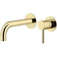 Смеситель для раковины Plumberia Selection IXO KITXO1135OR250 встраиваемый, без донного клапана, золотой