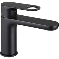 Смеситель для раковины D-Lin D110377-A черный матовый