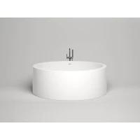 Ванна из литьевого мрамора Salini S-Sense Isola 101111M 200x200 см, отдельностоящая, белый матовый