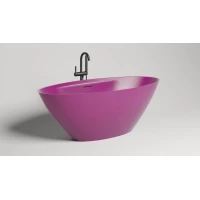 Ванна из литьевого мрамора Salini S-Sense Diva 102211GF 178x85,5 см, отдельностоящая, покраска по RAL глянец полностью