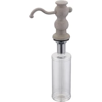 Дозатор для жидкого мыла Zorg ZR-25 КВАРЦ 350 мл, встраиваемый, для кухни, кварц