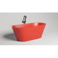 Ванна из литьевого мрамора Salini S-Sense Mona 102912GF 170x72 см, отдельностоящая, покраска по RAL глянец полностью